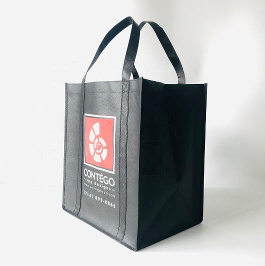 手提無紡布袋定做 覆膜環(huán)保購物袋定制logo